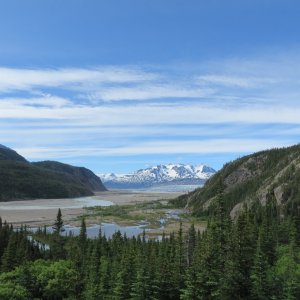 Looking towards Llewellyn Glacier