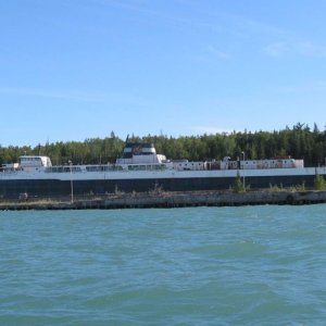Media 'Retired car ferry awaiting salvage, Detour, MI' in album 'Dollar Island, Les Cheneaux Islands, MI'