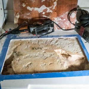 I used a small circular saw and a jig saw to cut the openings.