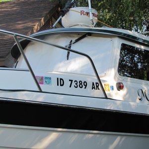 Windshield cover for use when towing. Protects from rock chips & bugs.