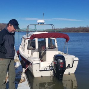 Media 'Lunch stop in Illinois during our water test.' in album 'Water test on the Mississippi - beautiful January day!'