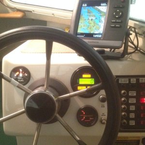 current configuration of instrument panel with new Floscan, etc