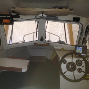 cabin layout with new Standard Horizon Matrix GX2150 with AIS