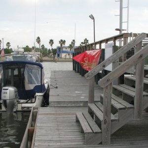 Where we docked in Port Mansfield