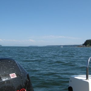 Looking south, towards Hat/Gedney Island.