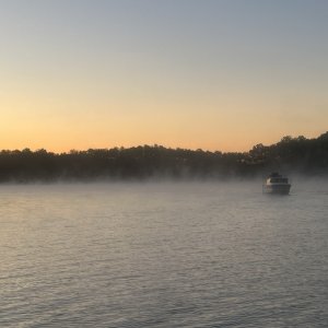Mystery Girl in the Foggy Sunrise  NevilleBay
