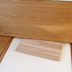 Chopping Block Slips Behind Backboard to Create Sitting Angle