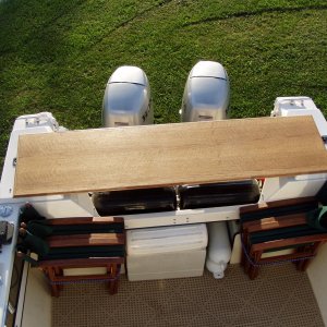 Backboard Used as Cockpit Table
