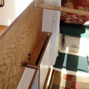 Backboard Down for Bed: Legs Screw in; Bumpers Fit into Finger Slots