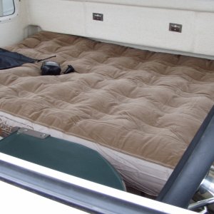 Coleman Double Quickbed in Cabin (Note: 54" Wide Also Fits Cockpit Perfectly)