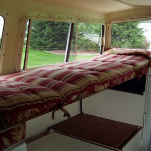 Upper Bunk Illustrated with Sofa Cushions