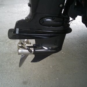 drain through transom