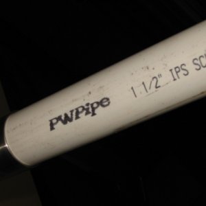 closeup of pvc liner
