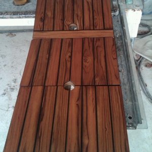 Media 'port floor hatches finished' in album '2X6 teak'