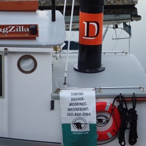 Media 'TUGZILLA - Sam Devlin Boat - It is a working tug.' in album 'P9270177 The Freedom, Nice Harbor, France'