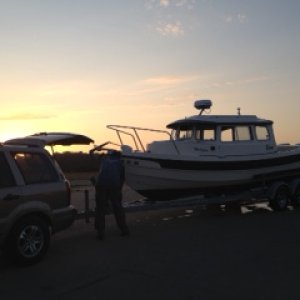 End of a perfect day on the Missouri River