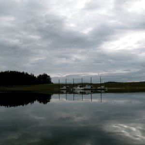 Media 'Approaching floats in Swanson Harbor' in album 'Couverden rock marks entrance to Swanson Harbor'