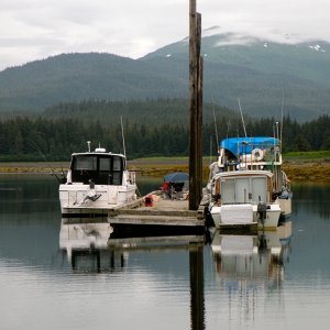 Media 'Zoomed view of second float' in album 'Couverden rock marks entrance to Swanson Harbor'