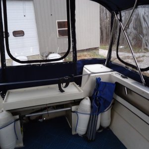 Roomy!  The cooler tray is inside now!