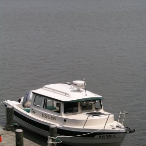 At Lou's dock, Pear Tree Pt.