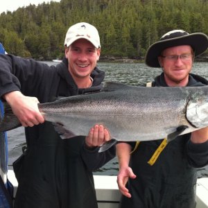 Port Hardy Tim and Philip with a Spring