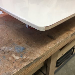 Gelcoat paste on hatch covers.