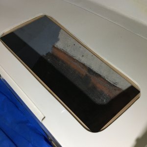 Cleats installed to hold hatch covers flush.