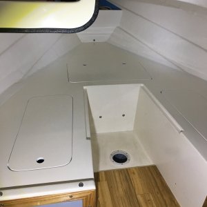 Completed V berth mod.