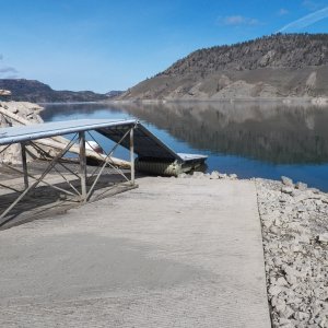 The Lincoln Mill ramp on April 10th.  No way.