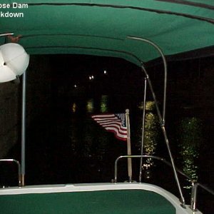 9 Little Goose dam, night lock down