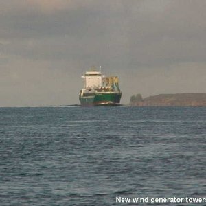 74 Wind generators on ship