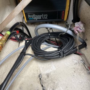 Hydraulic lines starboard lazarette