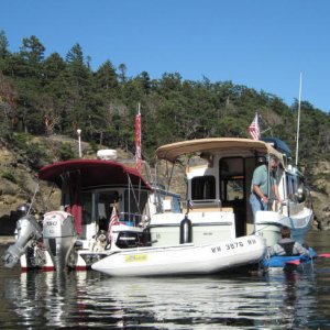 Media 'Daydream and Traveler at Matia Cove 7-18-10' in album 'Patty and Daydream Ready to Leave Bellingham 7-18-10'