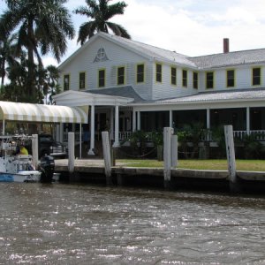 This is a famous hotel of yore in Everglades City.  The lobby has pics of former guests; presidents, actors, etc., as well as BIG fish caught in their glory days.  This is the northern end of the "Wilderness Trail".