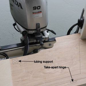Plywood template for generator platform / seating.