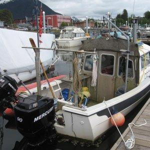 Saw this Classic in Sitka last week, rigged for commercial fishing and a little beat up but had been recently repowered