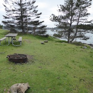 One of the 4 campsites