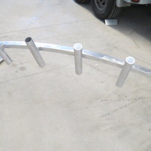 Homemade aluminum arch.