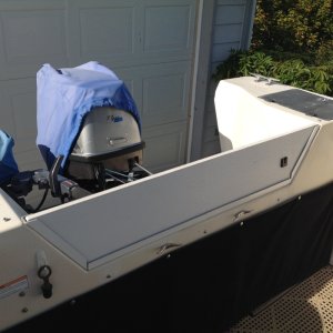 motor well dam and bait cutting board support
