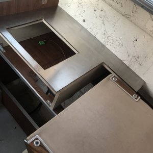 Counter shape on a riser