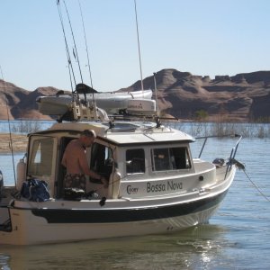 Getting ready to fish at Kane Wash