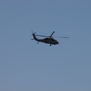 Media 'A common sight with the USN & USCG pilots practicing their navigation along the rivers.' in album 'DSCN0235 017-'