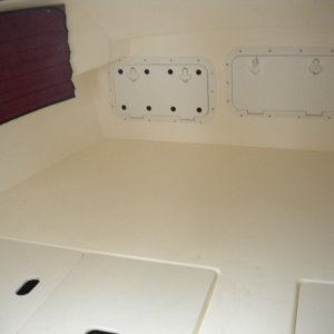 hatches, covers and curtains reinstalled. All for now.