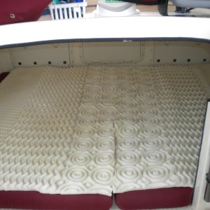 1.5" Foam mattress topper from Costco.