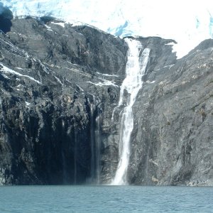 Waterfall on Blackstone Glacier