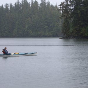 Kayaking in Rain (Find the seal that followed us)