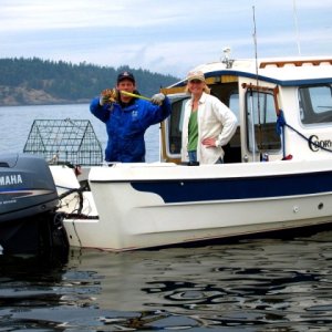 (Jeff and Diane) Hunter Bay Crabbing