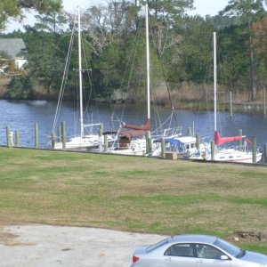 Berth at Point Marina  Whortonsville, NC (29NOV09)