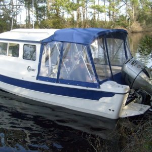 Green Creek, Pamlico County, NC (23JAN10)- Look closely and you can see "The Captain"
