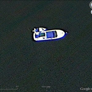 Media 'It is us....WOW! You can run< but you can't hide.' in album 'Caught by Satellite, Prevost Hbr. Stuart Is.'